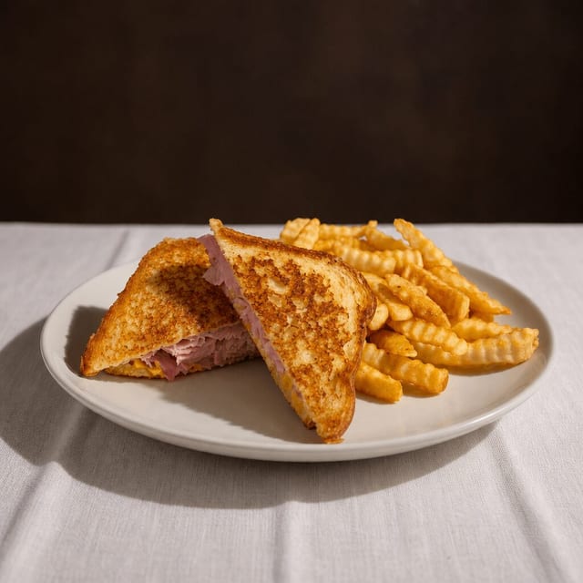 Grilled Ham & Cheese Sandwich.