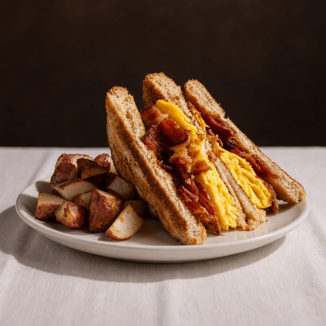 Texas Toast Breakfast Sandwich.