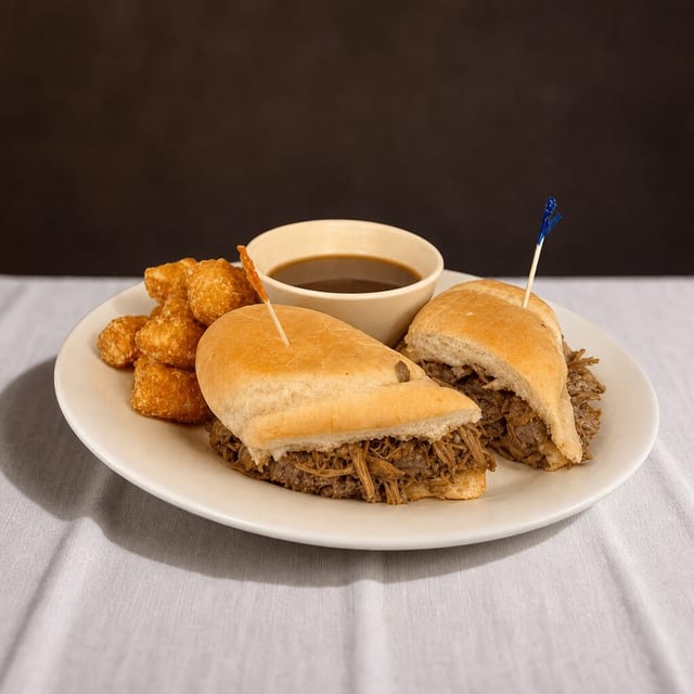 French Dip Sandwich.
